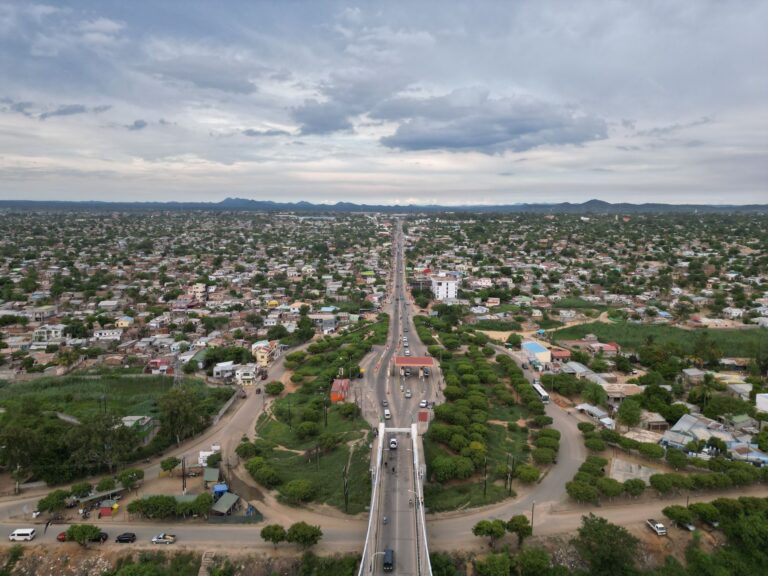 Vista panoramica da cidade de Chimoio na provincia de Manica em Mocambique