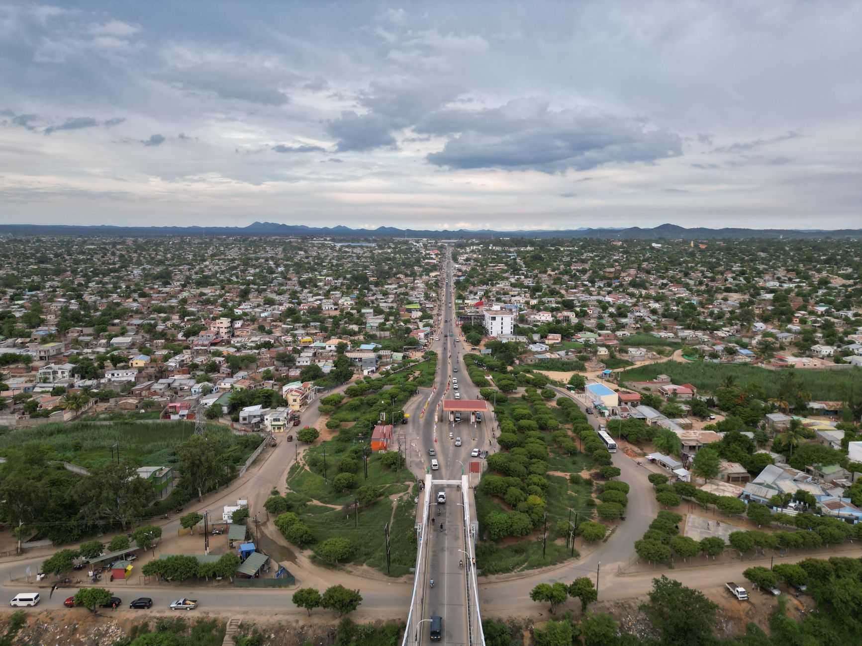 Vista panoramica da cidade de Chimoio na provincia de Manica em Mocambique
