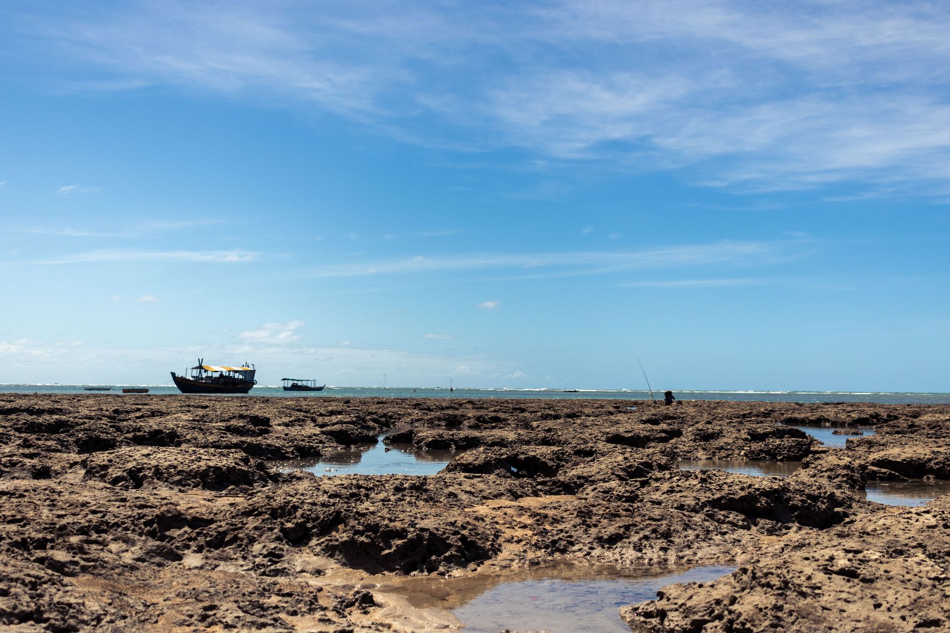 Vista panorâmica da histórica Ilha de Moçambique e suas construções seculares em Moçambique