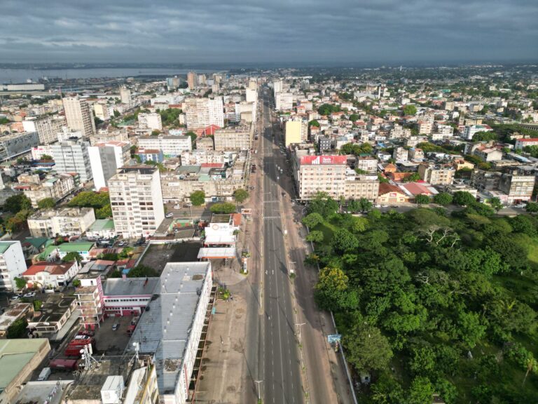 Vista panoramica da cidade de Chimoio em Mocambique